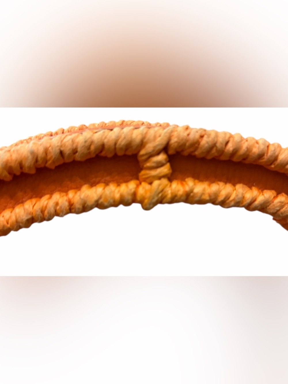 Vintage Orange Citrus Slice Wicker Rattan Circular Novelty Bag - Picture 15 of 15